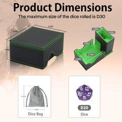 Stepane magnetic-closure dice box stays secure for travel