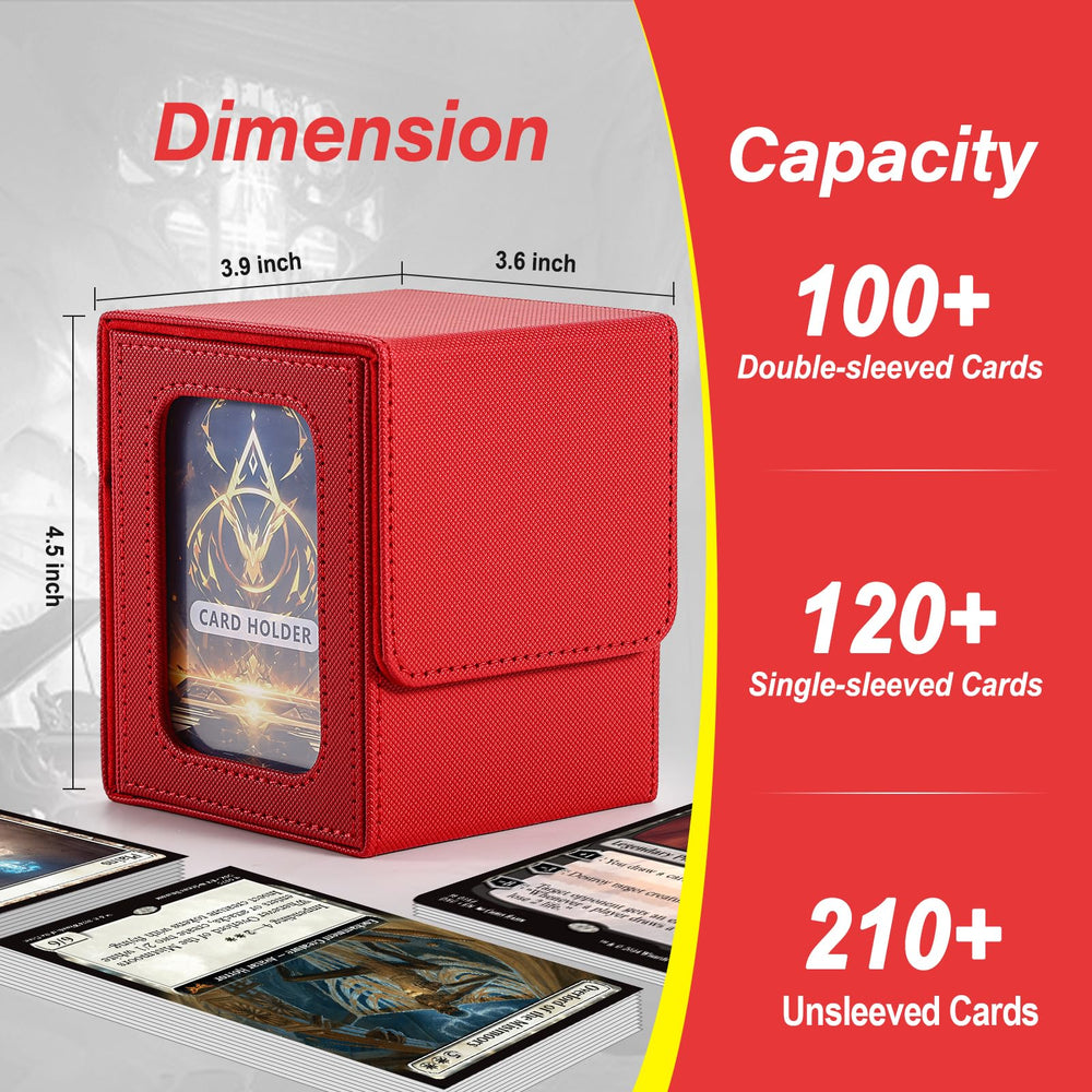 Stepane MTG deck box holding up to 100 double-sleeved cards for compact play