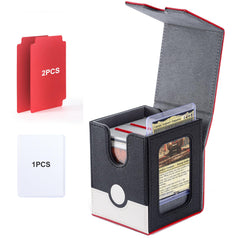 Stepane MTG deck box with window displaying commander cards safely.