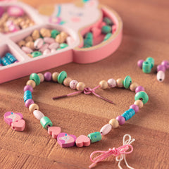 Bead box doubles as a jewelry box for finished Stephen Joseph designs.