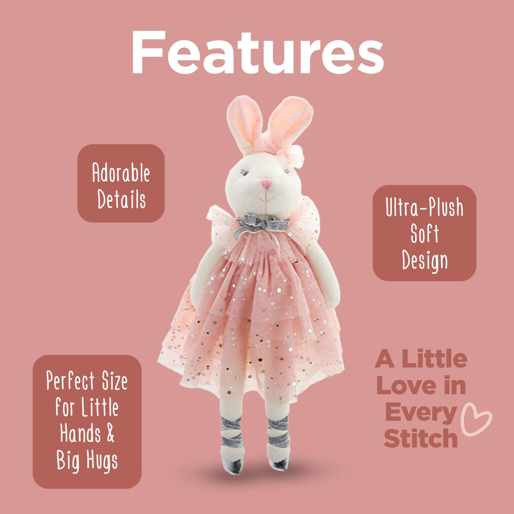 Stephen Joseph Bella Bunny ribbon bow close-up highlights playful styling for kids.