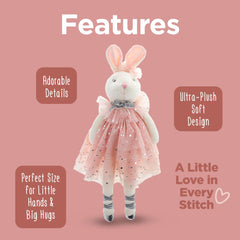 Stephen Joseph Bella Bunny ribbon bow close-up highlights playful styling for kids.