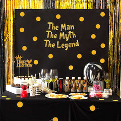 Sterling James Co gold glitter letters banner, ideal for festive milestones.