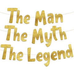 Sterling James Co Man The Myth The Legend banner, pre-strung for quick setup.
