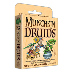 Steve Jackson Games Munchkin Druids expansion artwork adds chaotic humor.