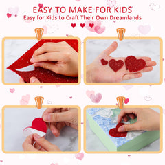 Sticeard foam star glitter stickers in pink elevate greeting cards
