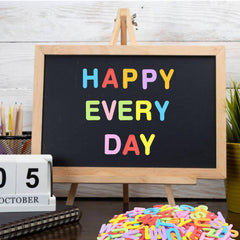Sticeard colorful foam letters ready for DIY banners
