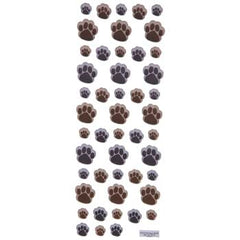 Stickabilities dog paw stickers on pages, perfect for kids crafts and classroom projects.