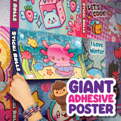 Sticki Rolls Jumbo Stickies make a delightful gift for kids aged 5 and up.