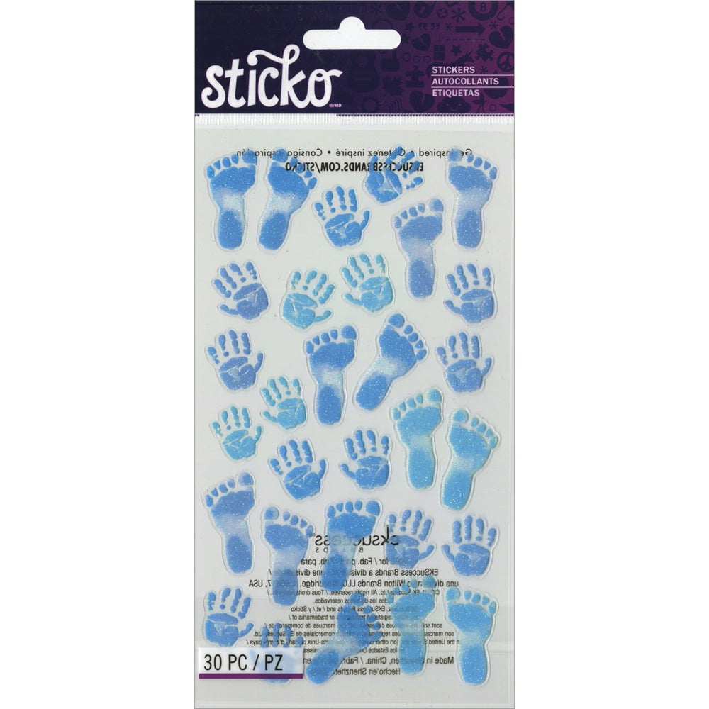 Sticko pastel baby boy prints stickers for scrapbooks and cards
