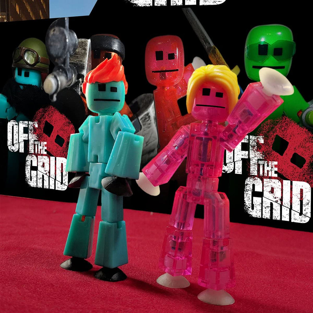 StikBot Off the Grid Shift figure designed for detailed pose control.