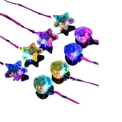 STOBOK LED sparkle necklace pendant lights up kids' outfits at parties