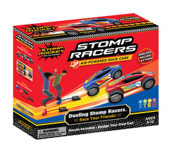 Stomp Rocket dueling racers pack for backyard race play and friendly competition.