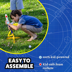 Six replacement rockets for Jr Glow Stomp Rocket kits.