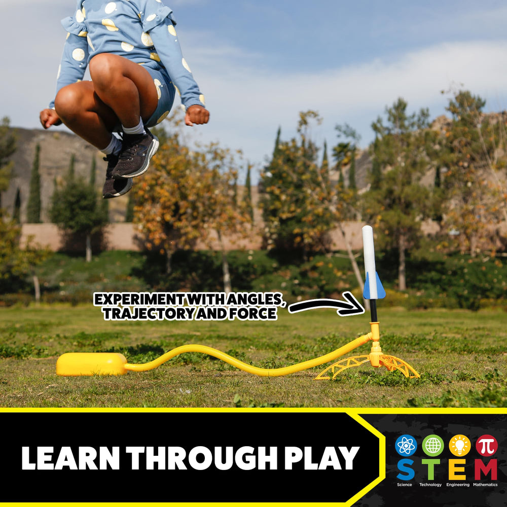 Stomp Rocket Jr glow foam rockets for safe, kid-powered launches.