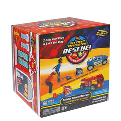 Stomp Rocket Rescue Racers firetruck launches for active outdoor play