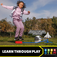 Stomp Rocket Space Collection Saturn V rocket inspires awe with towering backyard launches.