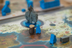 Stonemaier Scythe oil barrels simulate oil resources during play.