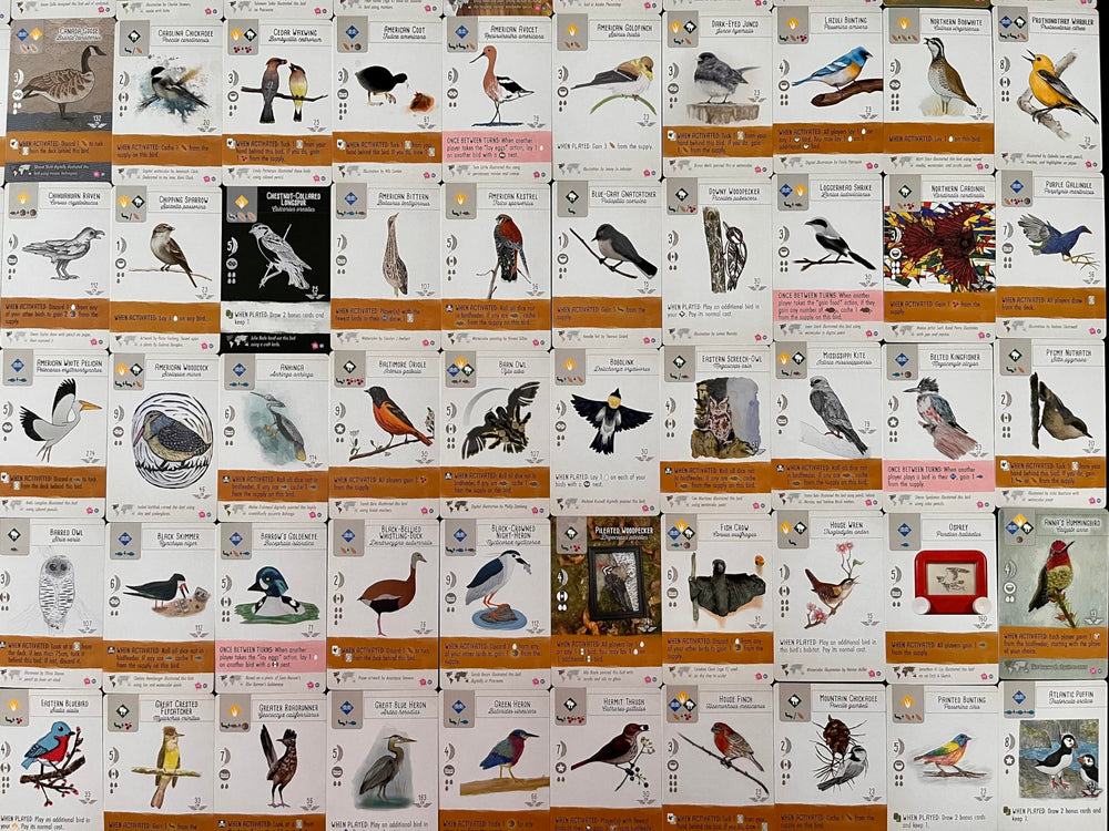 Stonemaier Wingspan Fan Art Pack bird portraits invite immersive table presence