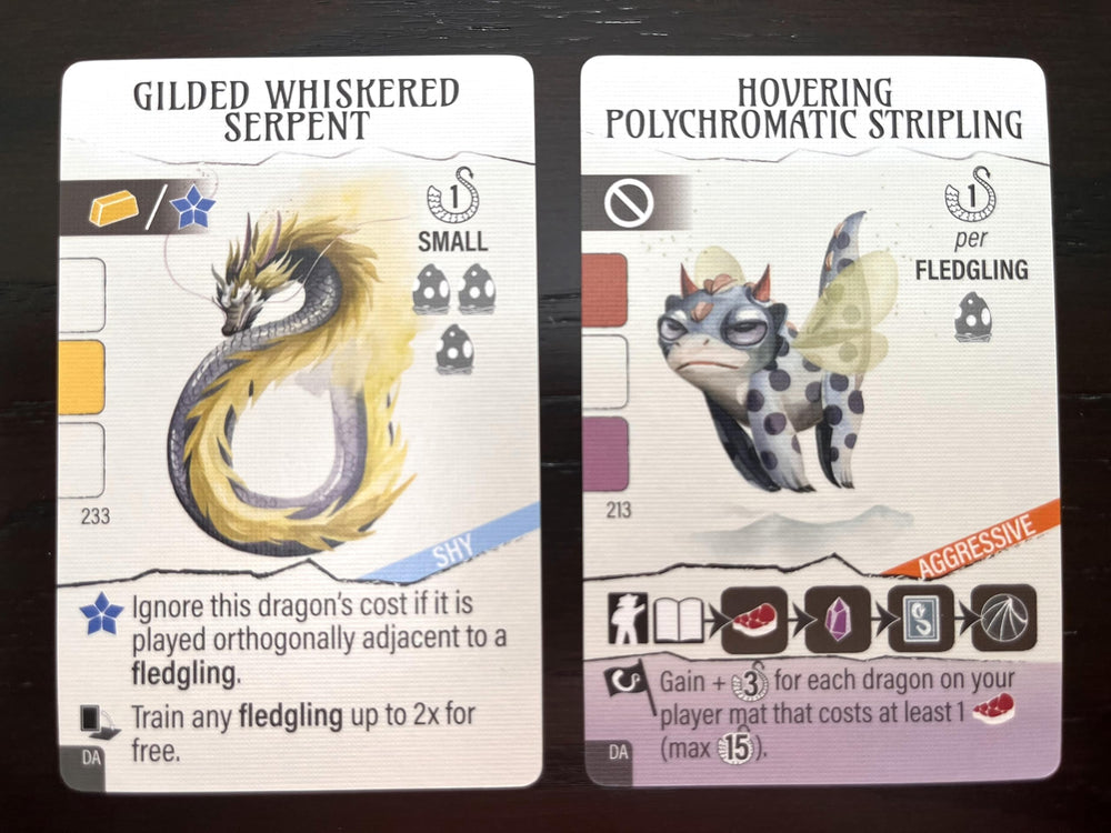 Stonemaier Wyrmspan hatchlings-eggs depicting nurturing mechanics
