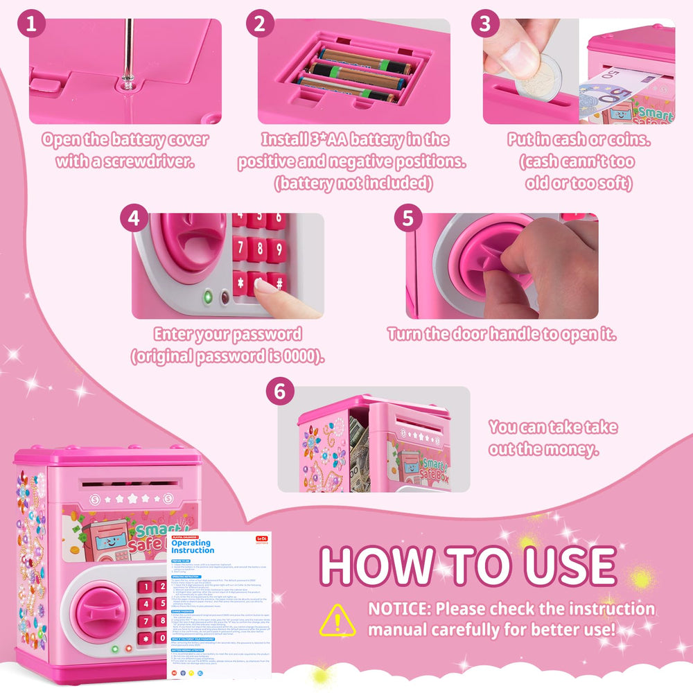 STOPKLAS Piggy Bank gift-ready packaging with accessories included.