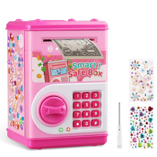 STOPKLAS Piggy Bank showing the top deposit slot for easy saving.