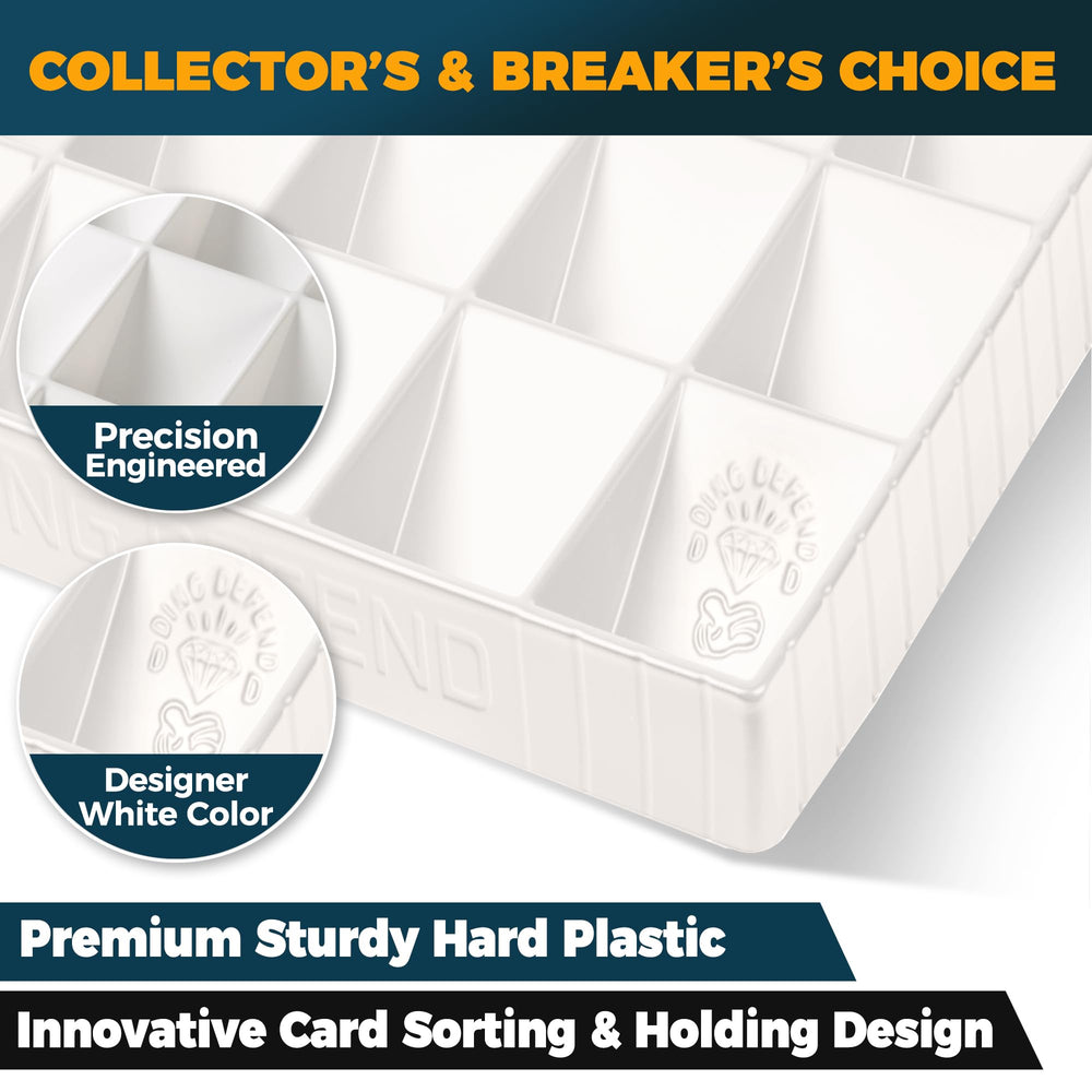 Storage Standard tray with raw cards demonstrates broad compatibility for unprotected cards.