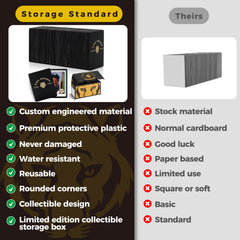 Water-resistant material helps keep cards dry during shipping and handling