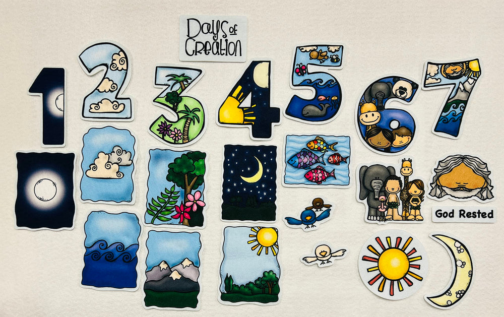 Story Time Felts Days of Creation story guide for classroom learning