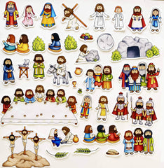 Story Time Felts Easter Deluxe Last Supper piece supports interactive lessons