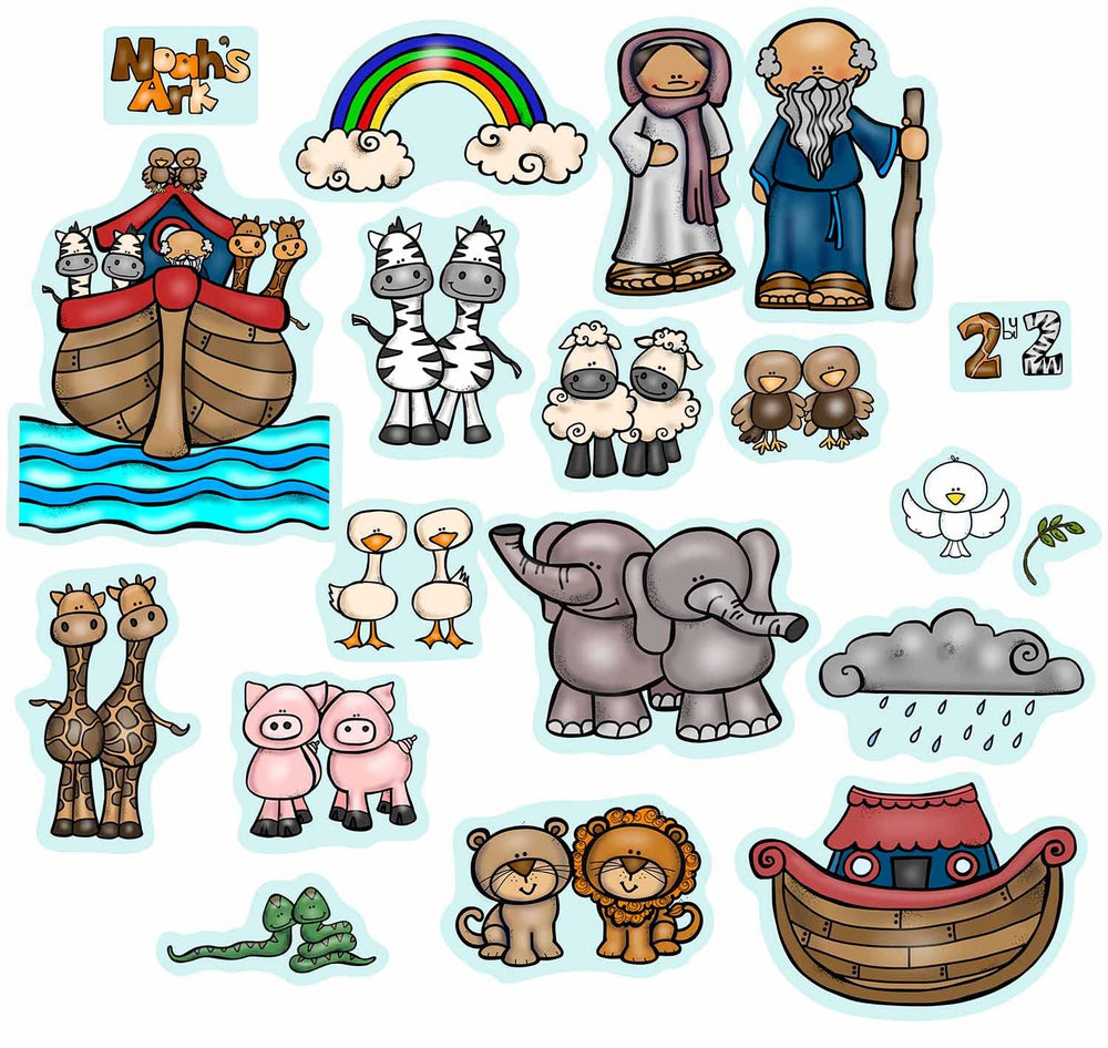 Story Time Felts Noah's Ark felt story set with colorful pieces for hands-on learning