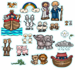 Story Time Felts Noah's Ark felt story set with colorful pieces for hands-on learning