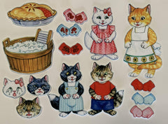 Story Time Felts Three Little Kittens figures for flannel boards boost interactive storytelling