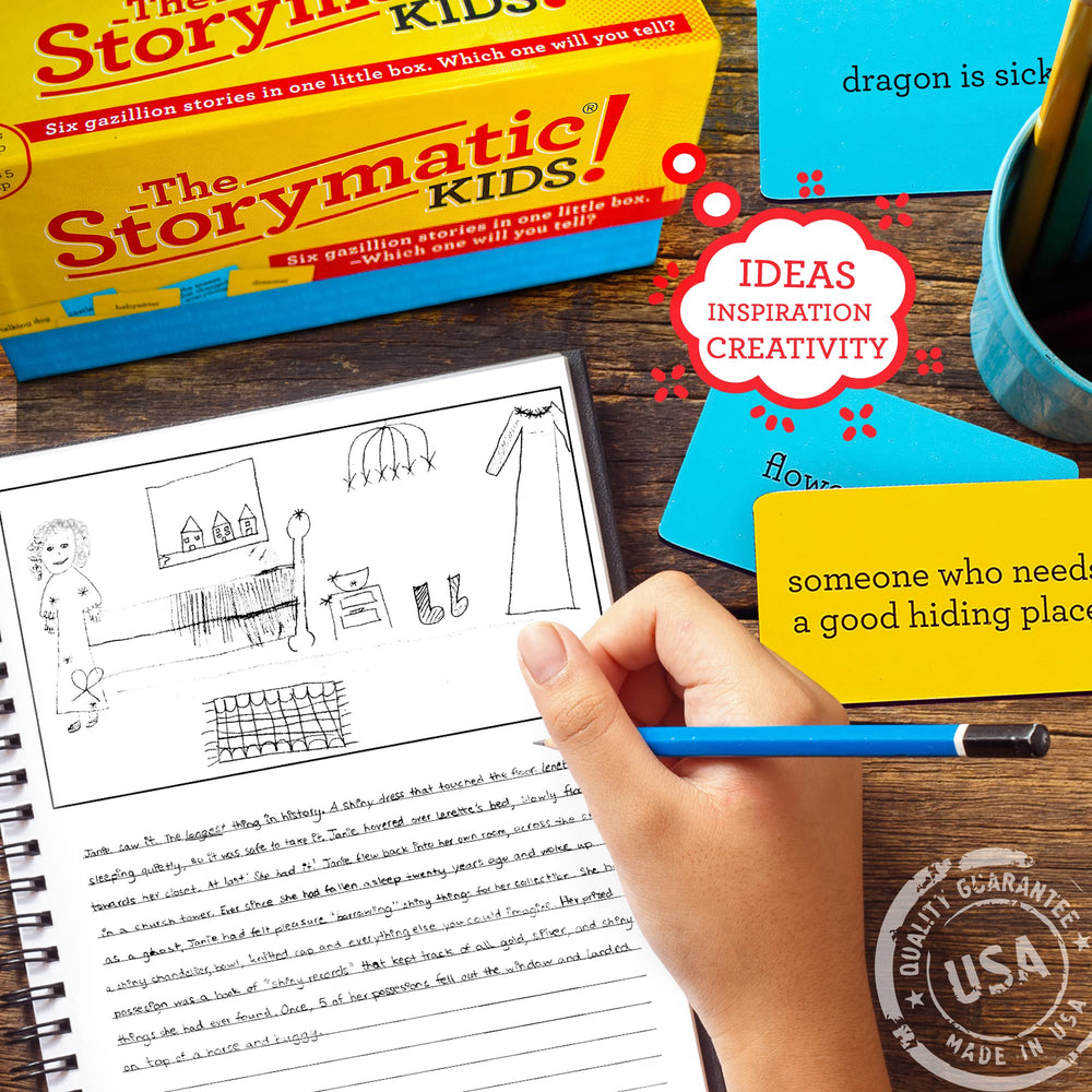 Storymatic Kids remote learning use supports drama, writing, and discussion.