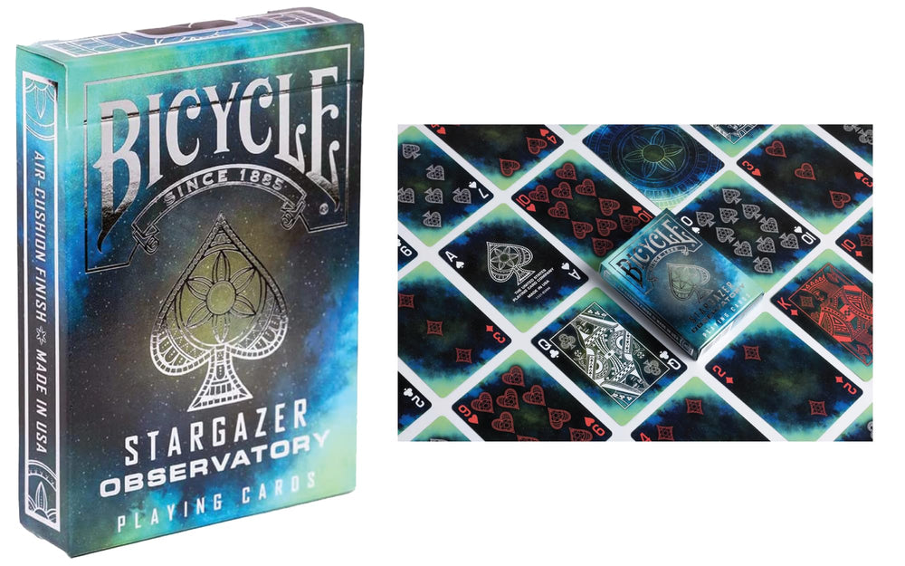 Straight Poker Supplies Bicycle Stargazer Nebula deck featuring starry motif for collectors