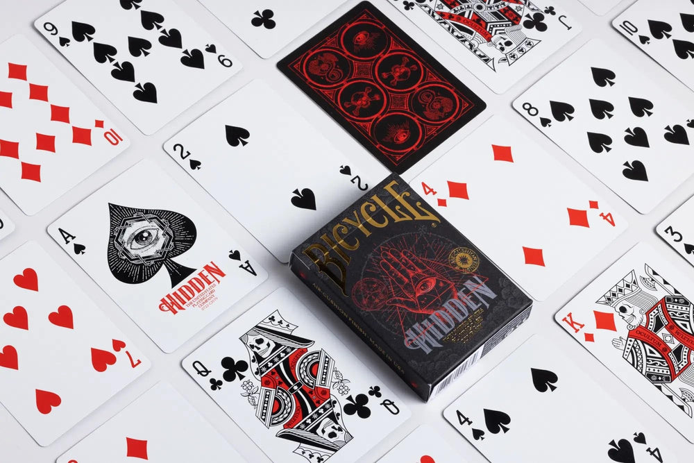 Straight Poker Supplies Hidden deck ace of spades with symbolic motifs for collectors