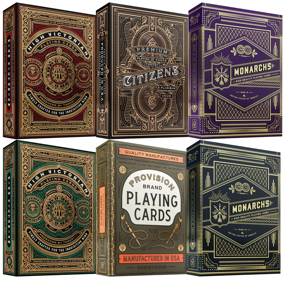 Straight Poker Supplies Theory11 High Victorian Red deck—premium stock for smooth shuffles.