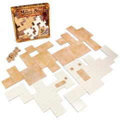 Stratagem Master Atlas grid tiles parchment side for immersive dungeon layouts