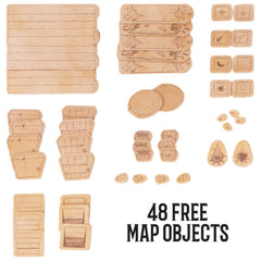 Stratagem Master Atlas grid area offers over 1,000 square inches of play space
