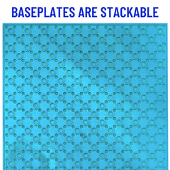 Strictly Briks baseplates compatible with Lego for seamless brick merging.