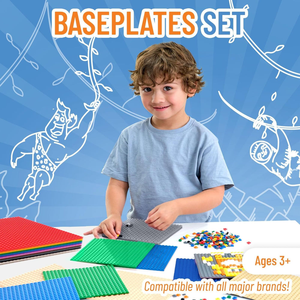 Strictly Briks stackable rainbow baseplates ideal for Easter gifts.