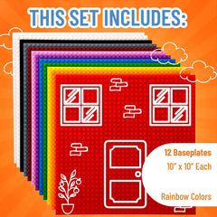 Strictly Briks baseplates sturdy and non-bending for long-lasting creations.