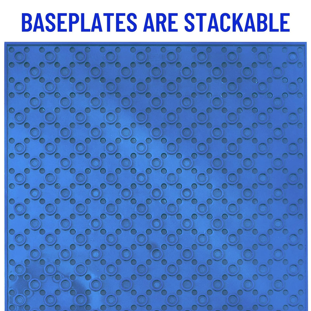 Strictly Briks rainbow baseplates in 6x6 inches for colorful landscapes
