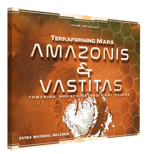 Stronghold Amazonis & Vastitas board setup highlighting new resources and tracks