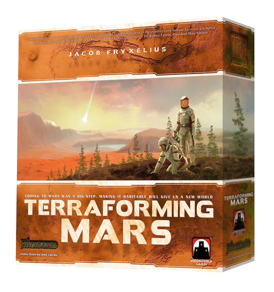 Stronghold Games Terraforming Mars board game cover inviting strategic play