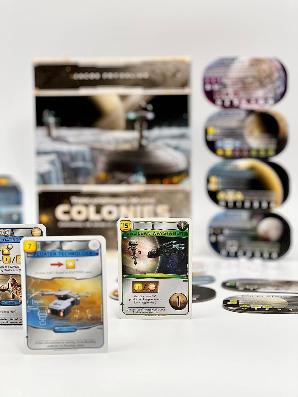Stronghold Games Terraforming Mars: Colonies game markers—clear tracking for turns.