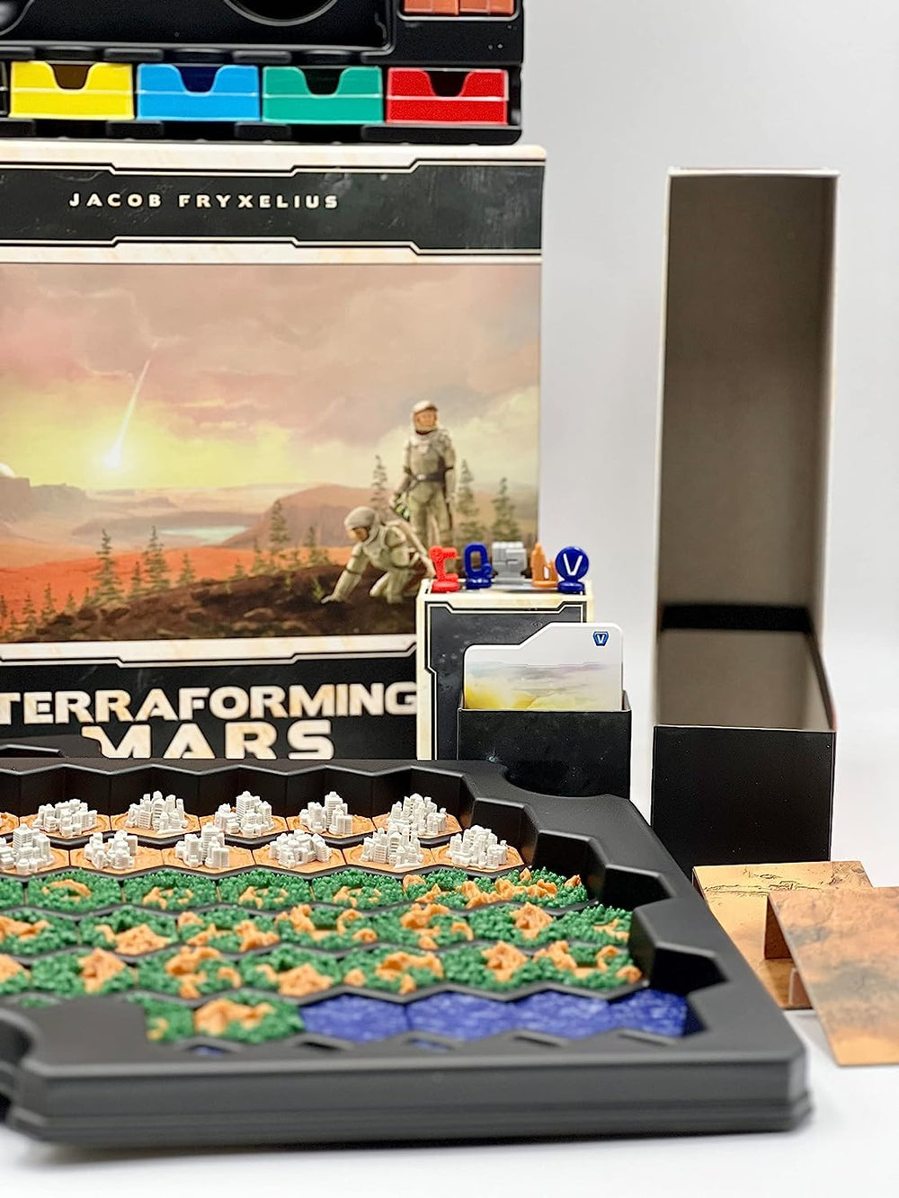 Terraforming Mars Big Box components organized for faster setup and smoother play