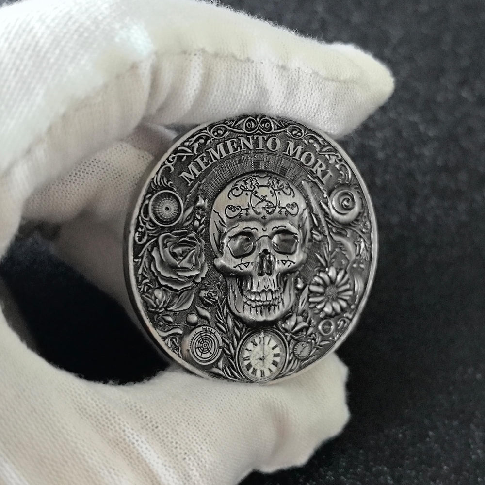 Clear coin case protects the piece while enabling elegant display.