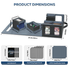 Removable commander boxes with built-in supporters for stable storage.