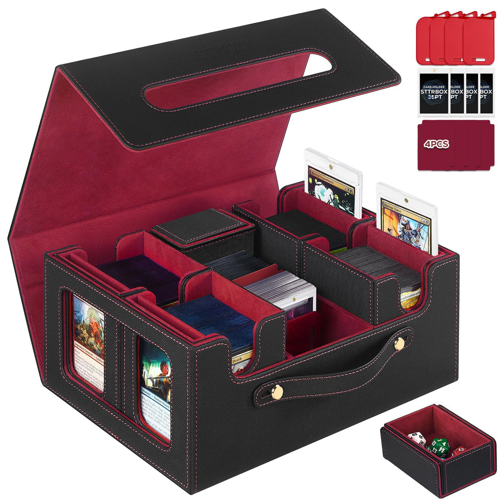 STTRBOX MTG trading card storage box organizes commander decks